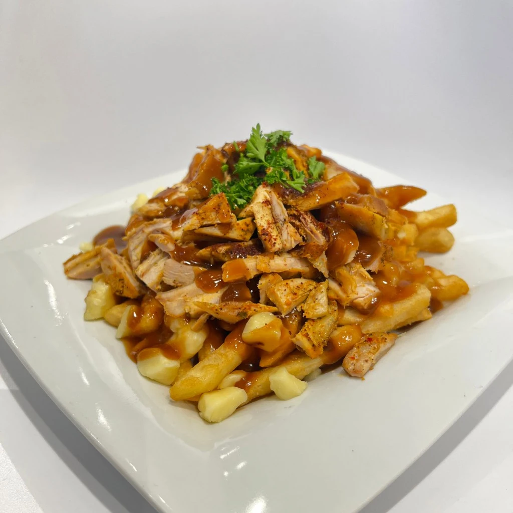 Middle Eastern Poutine at Zaytoon Restaurant Winnipeg — Arabic twist on classic Canadian poutine